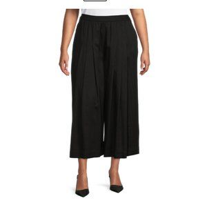 Terra & Sky Women's 3X Plus Size Wide Leg Pleated Pants